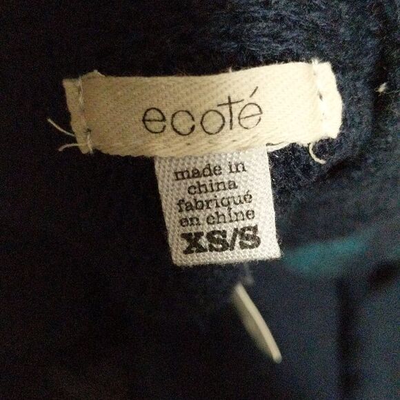 NWT Ecote Urban Outfitters knitted open front slouchy cardigan shrug poncho XS/S - Picture 3 of 9